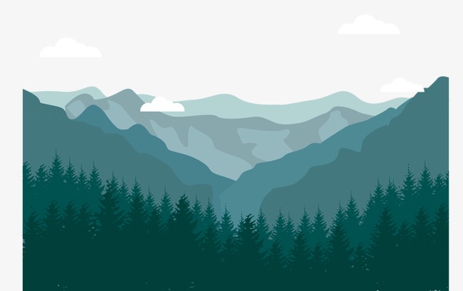 650x409 Vector Mountain Scenery, Blue, Vector, Mountains Png And Vector
