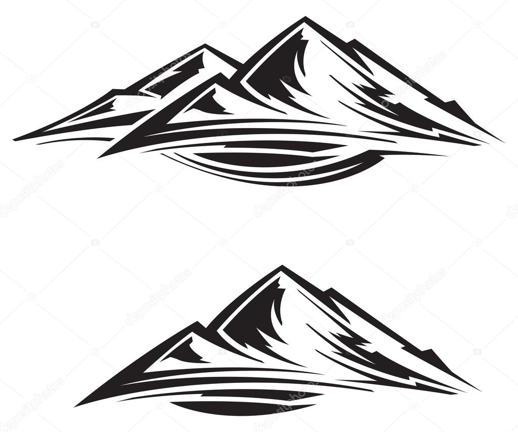 1024x853 Mountain Range Outline Clip Art Free Here