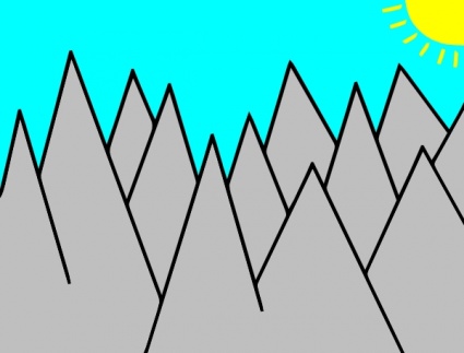 425x323 Mountains Clip Art Vector, Free Vectors