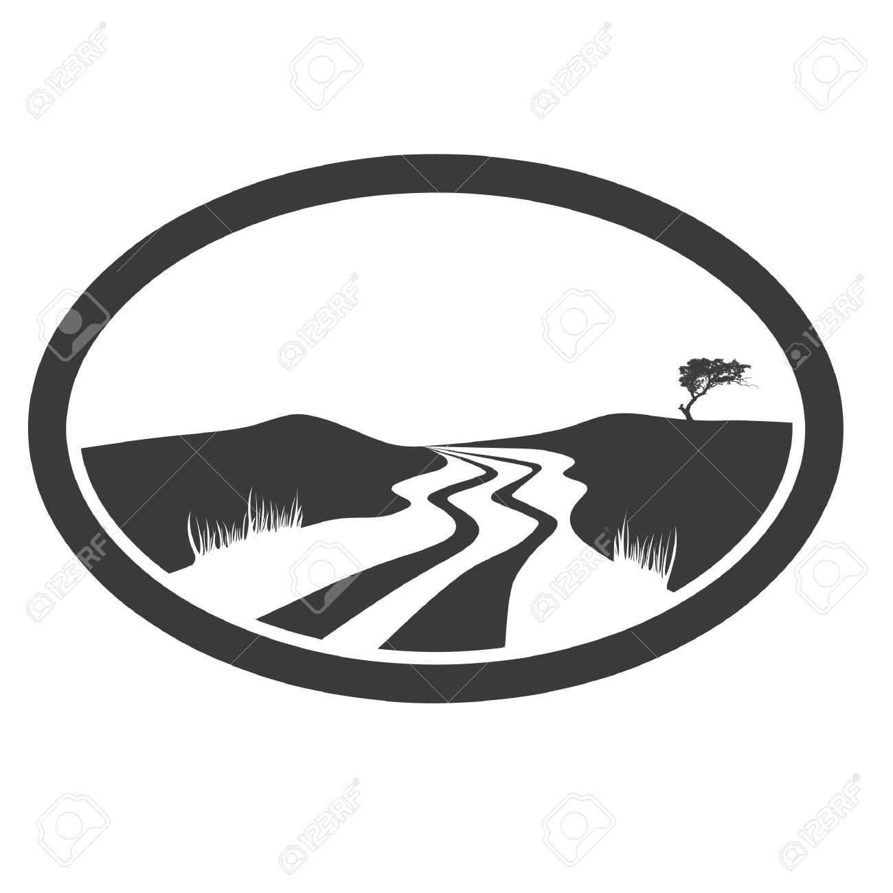 1300x1300 Road Clipart Black And White