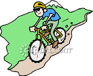 300x243 Mountain Biking Clip Art Cliparts