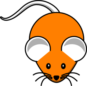 298x294 Orange Mouse Clip Art