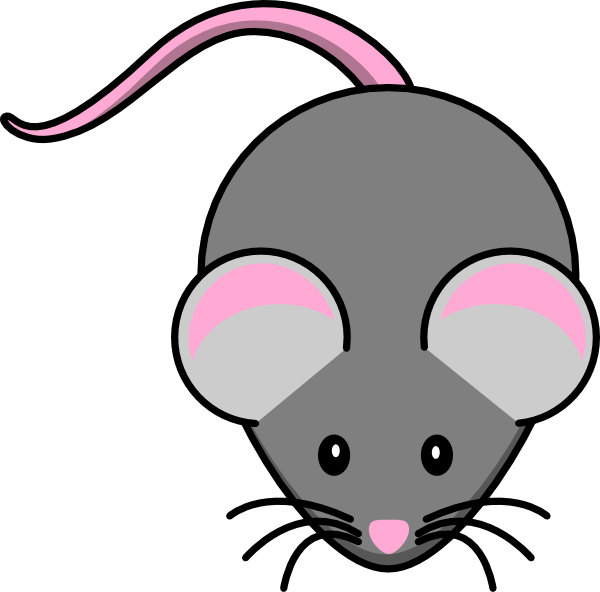600x592 Pink And Grey Mouse Clip Art
