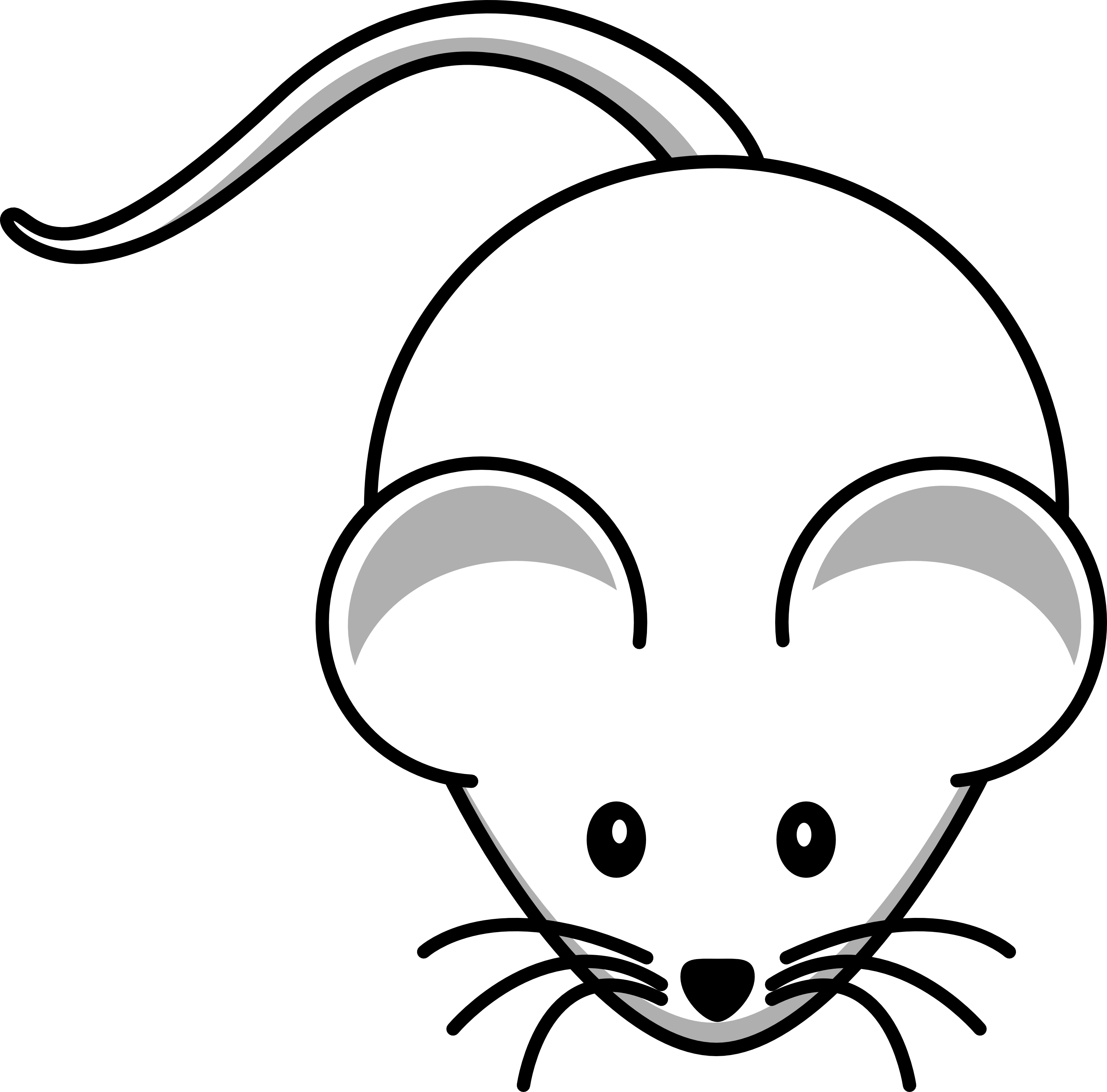 3333x3287 Mouse Clipart Line Drawing