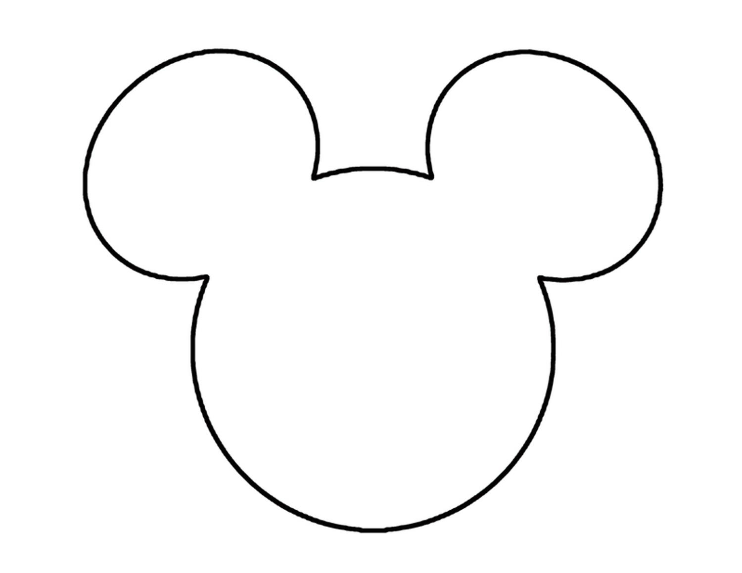 1500x1159 Best Free Clipart Of Mickey Mouse Head Drawing