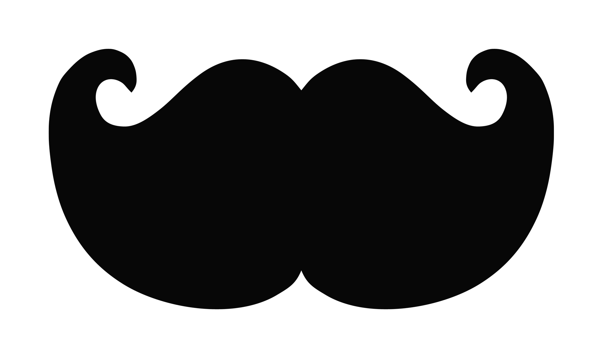 2000x1162 Moustache Png Image