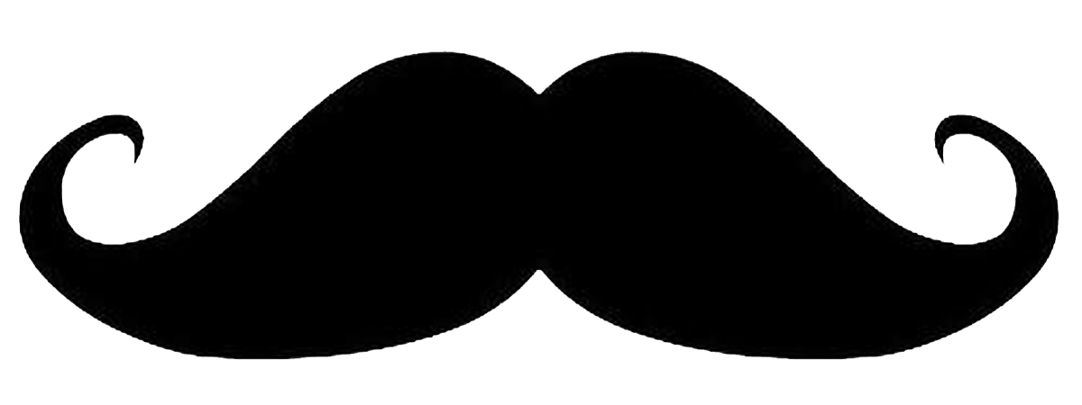 1200x450 Mustache Clipart
