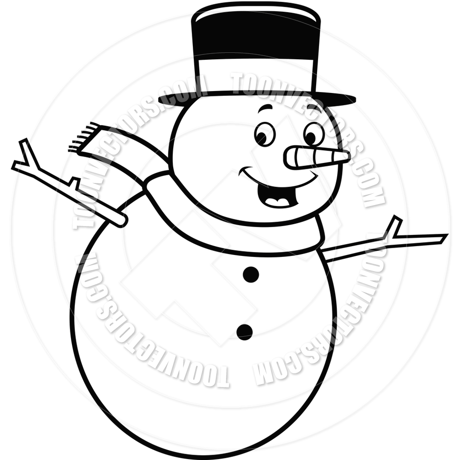 940x940 Snowman Black And White Clipart Clipart Kid