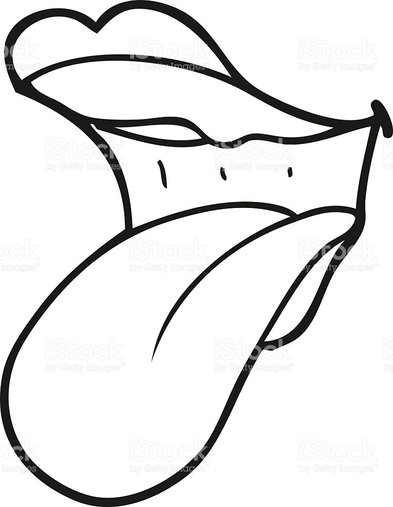 794x1024 Tongue Clipart Coloring