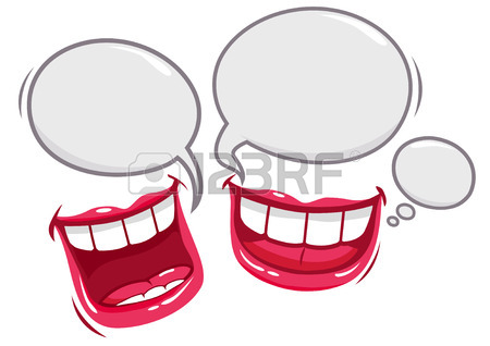 450x318 Two Mouths Talking And Laughing Royalty Free Cliparts, Vectors
