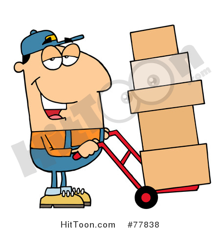 450x470 Delivery Man Clipart