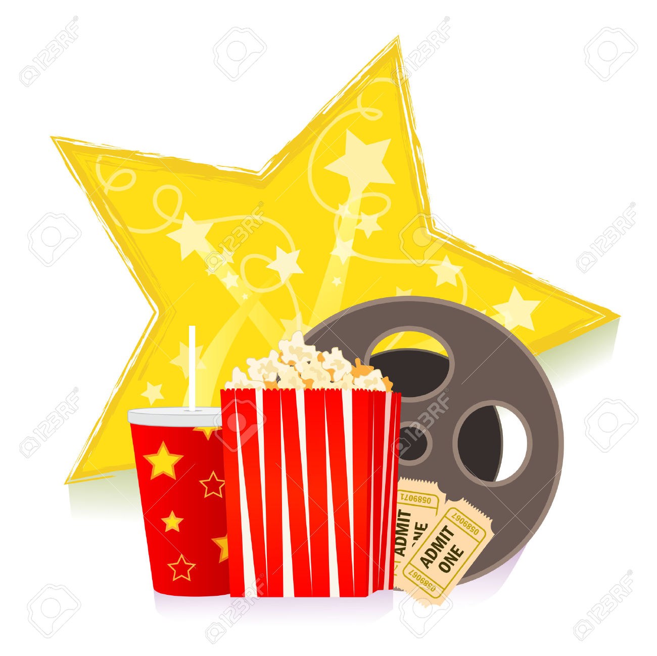 1300x1297 Popcorn Clipart Cartoon