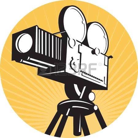 450x450 Vintage Movie Camera Clip Art Clipart
