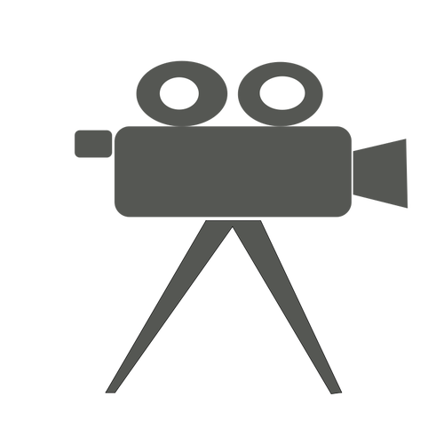 500x500 Cartoon Movie Camera Vector Drawing Public Domain Vectors