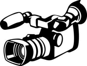 300x230 Movie Camera Retro Royalty Free Stock Image