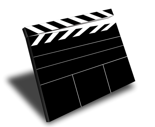 500x408 Movie Action Clapper Board Vector Clip Art Public Domain Vectors