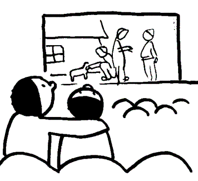 400x365 Moves Clipart Black And White