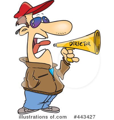 400x420 Film Director Clipart