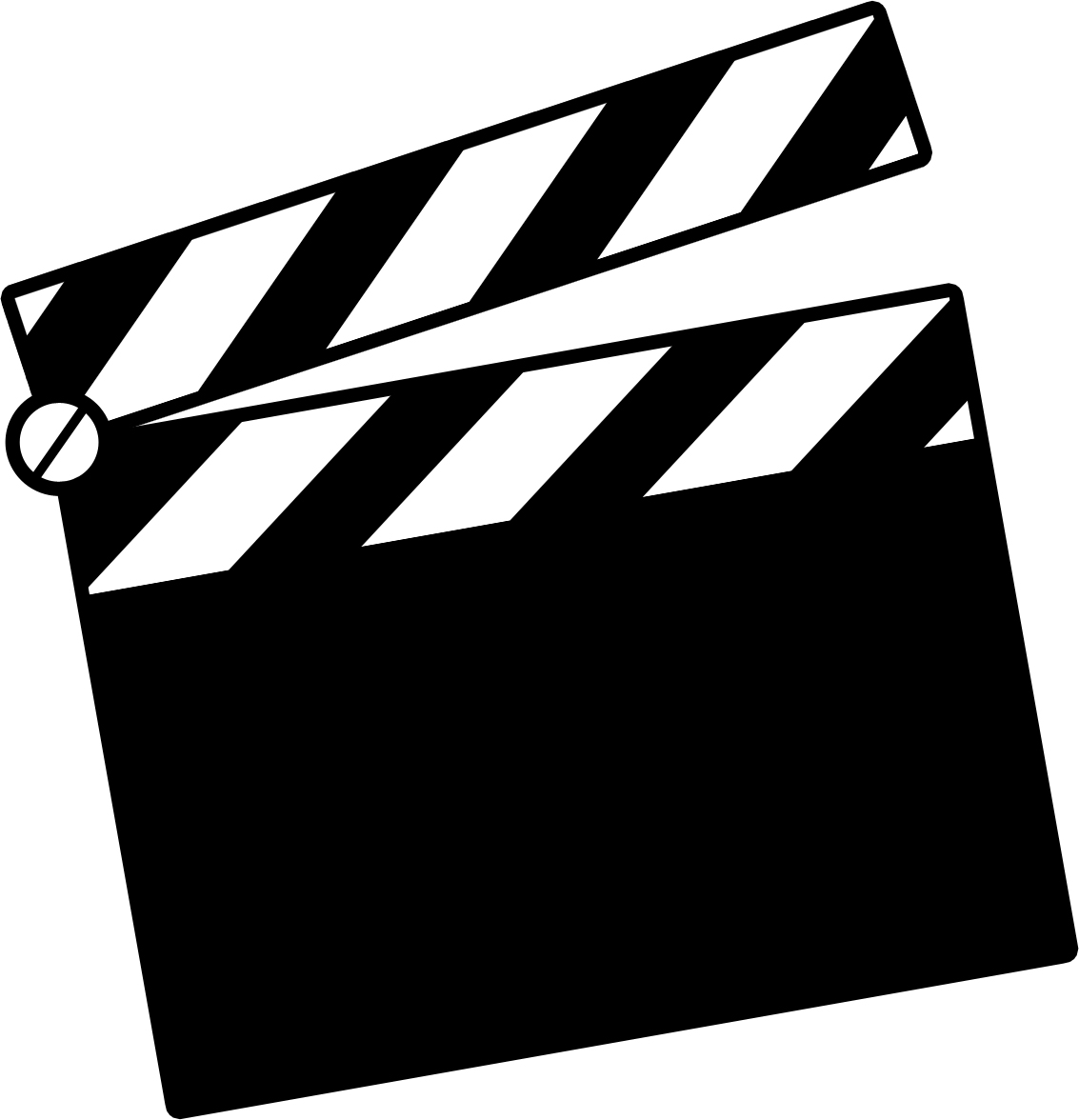 1133x1176 Movie Clapboard Clipart