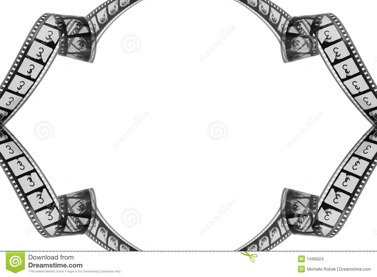 1300x957 Movie Clipart Border