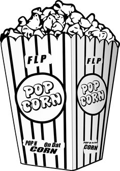 236x336 Popcorn Movie Reel Movie Night Svg Scrapbook Cut File Cute Clipart