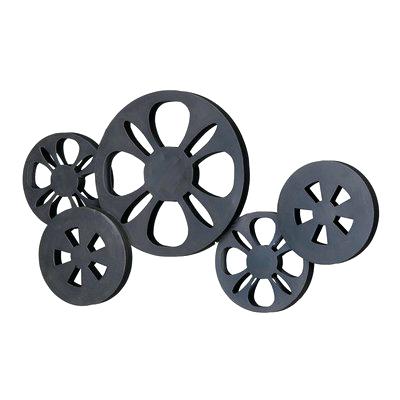 400x400 Film Reel Table Lamp Accent Metal Movie Wall