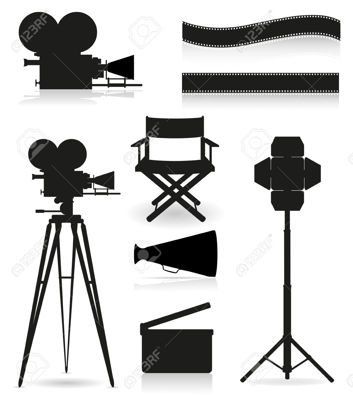1155x1300 Lights Clipart Movie Set