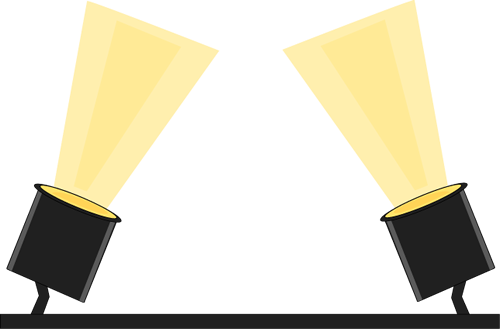 500x329 Stage Lights Clip Art