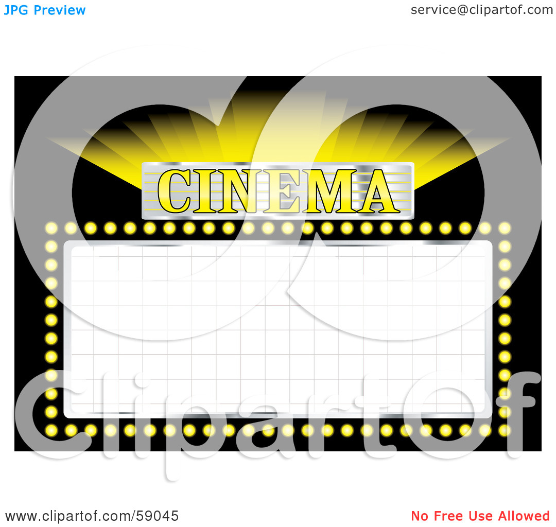 1080x1024 Theater Sign Clipart