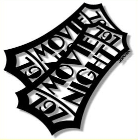 276x279 Movie Night Clipart Black And White