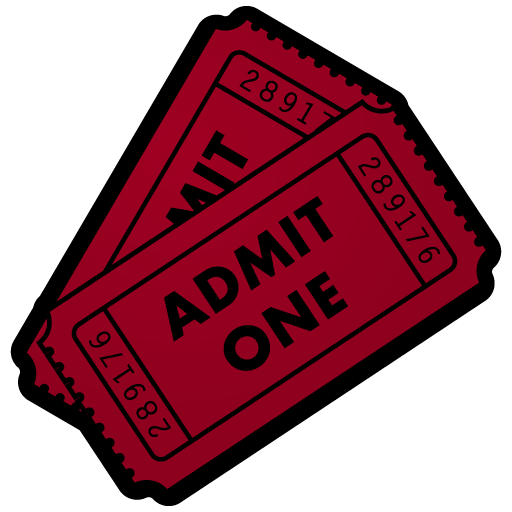 512x512 Movie Night Ticket Clipart