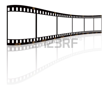 450x348 Vintage Movie Film Strip With Countdown Border Over Grunge
