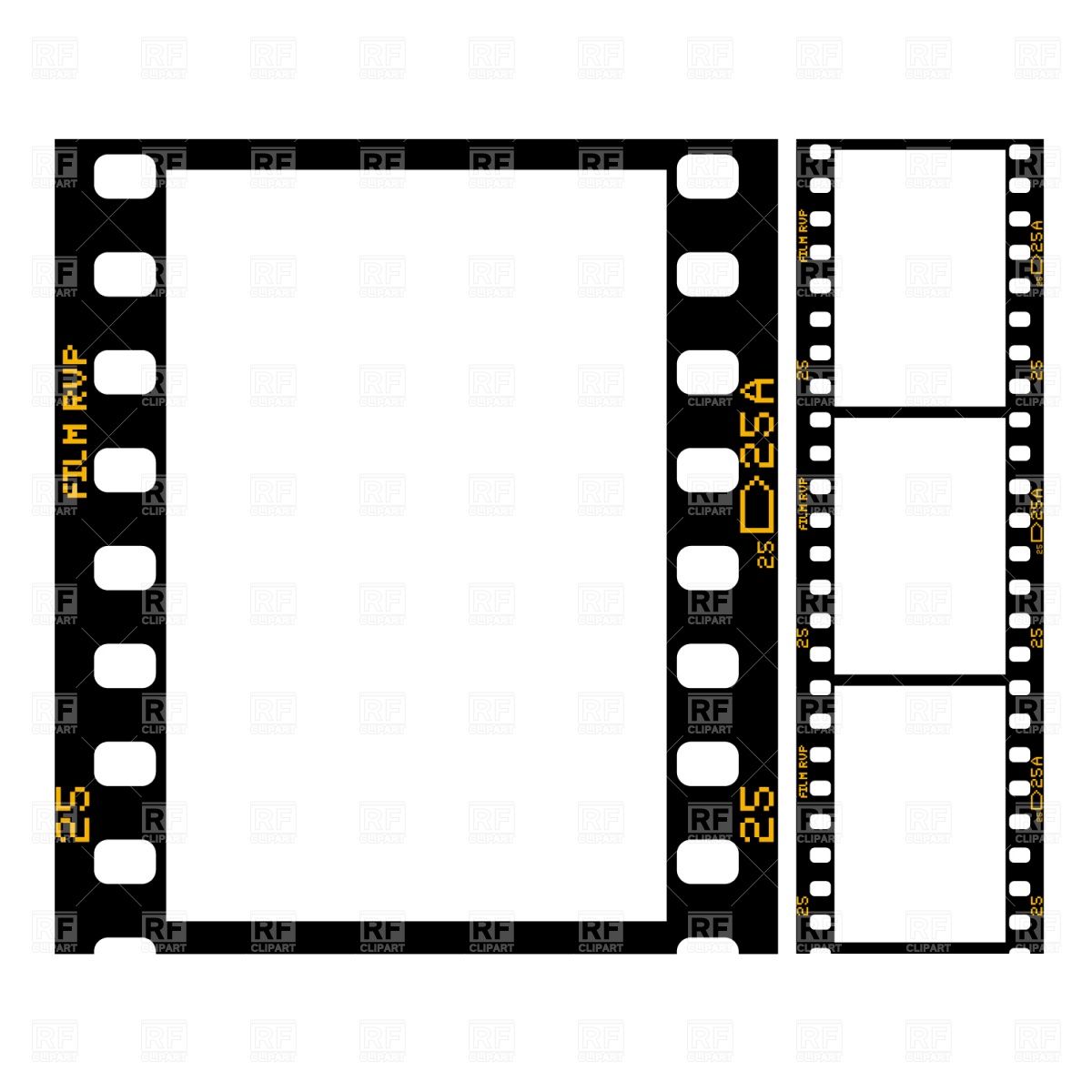 1200x1200 Movie Reel Clipart Border
