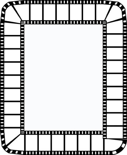 409x500 Movie Clipart Boarder