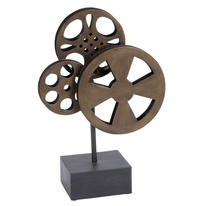 794x794 Trent Austin Design Metal Movie Reel Sculpture Amp Reviews Wayfair
