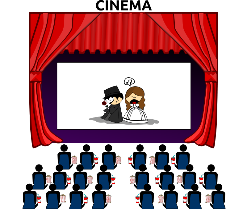 800x676 Bulding Clipart Movie Theater