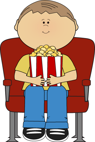308x459 Boy In Movie Theater Clip Art