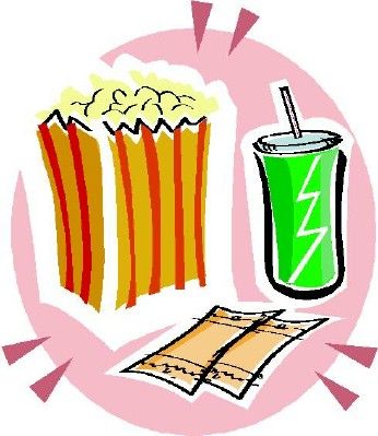 346x399 Popcorn Clipart Movie Candy