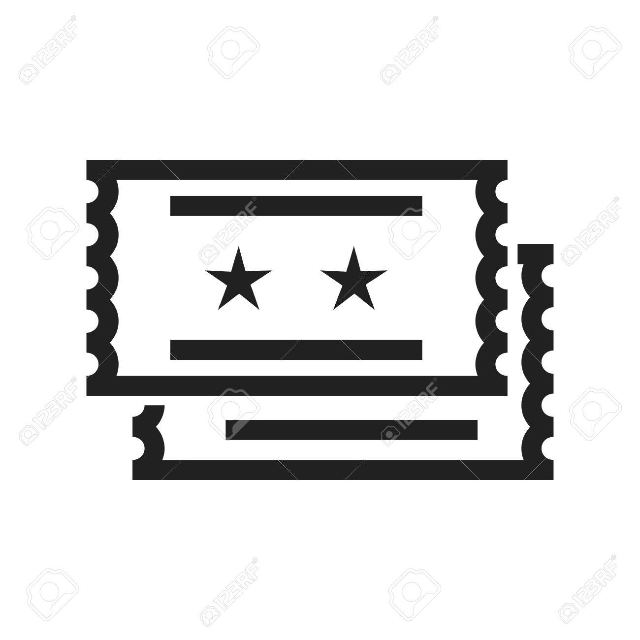 1300x1300 Movie, Tickets, Raffle Icon Vector Image. Can Also Be Used