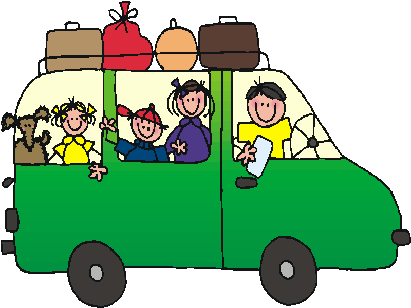 800x600 Green Car Road Trip Clipart
