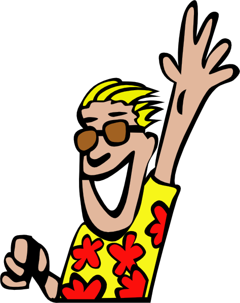 474x598 Guy Waving Bye Clip Art