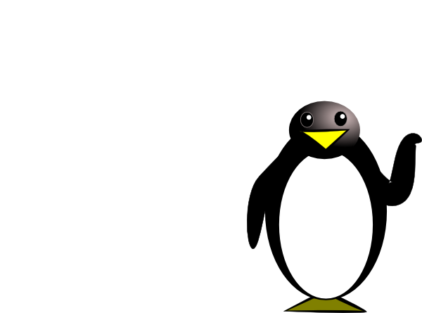600x445 Penguin Clip Art
