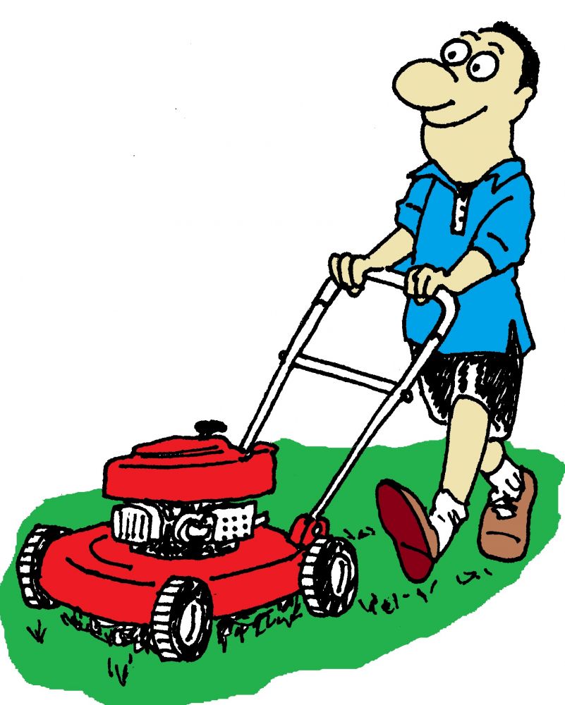 801x1000 Moving Lawn Mower Clipart, Explore Pictures