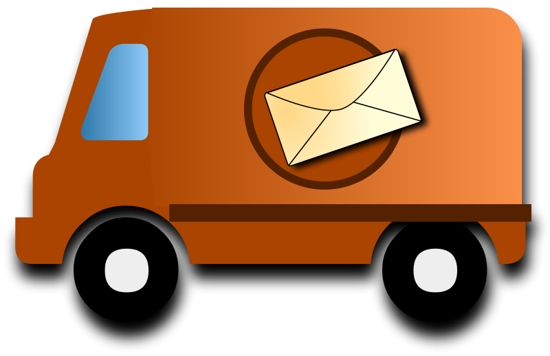 800x518 Mail Van Clip Art Download