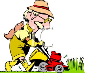 300x255 Person Mowing Lawn Clipart 1913130