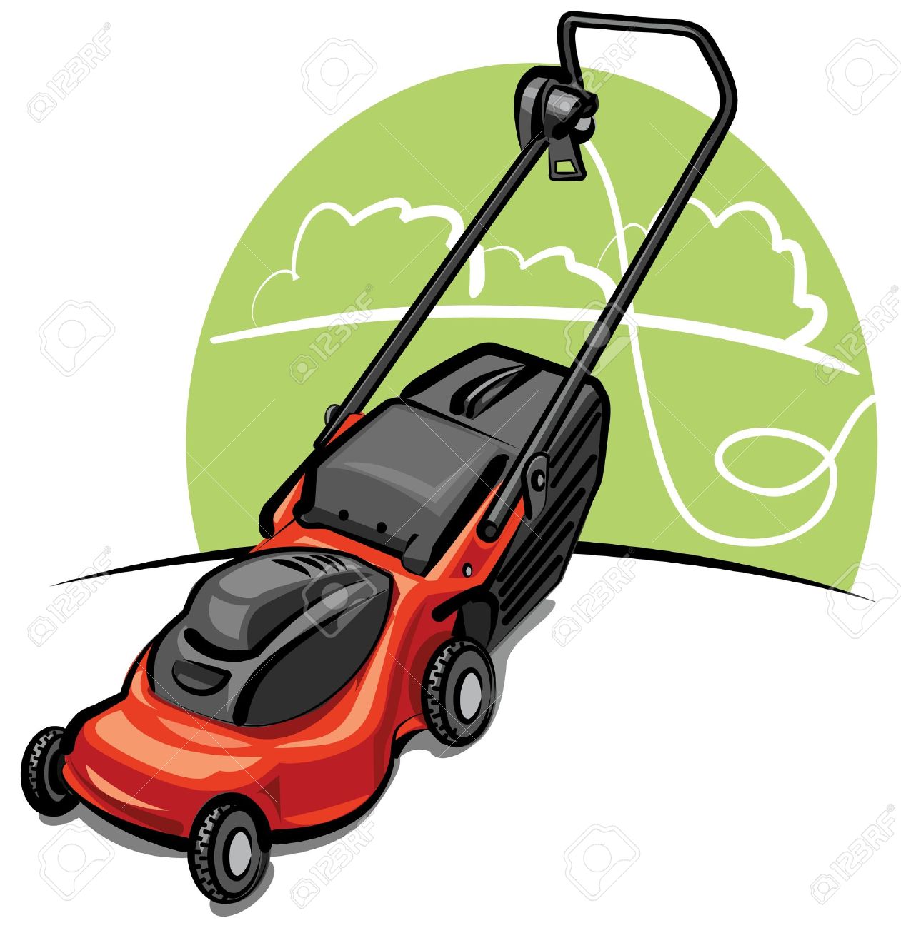 Mowing Lawn Cliparts