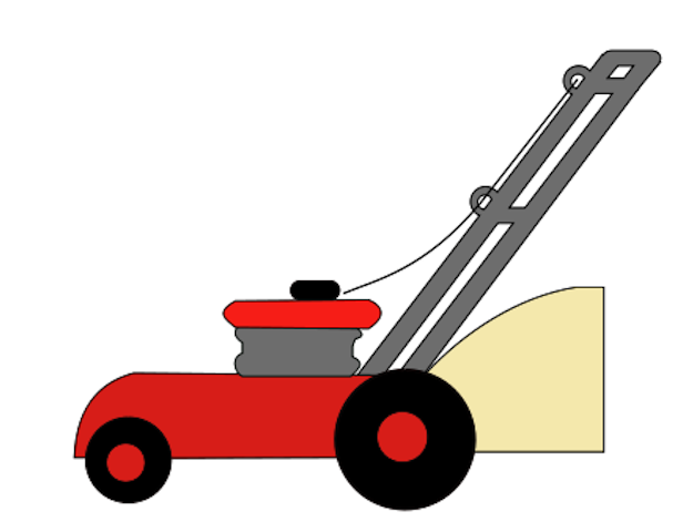 616x480 Cartoon Lawn Mower Clipart