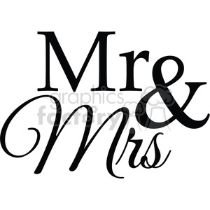 300x300 Royalty Free Mr And Mrs 394862 Vector Clip Art Image
