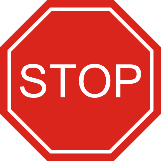 512x512 Stop Sign Clip Art