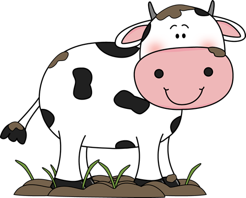 500x402 Cow In The Mud Clip Art